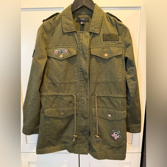 Forever 21 Olive Green Jacket - Picture 1 of 8